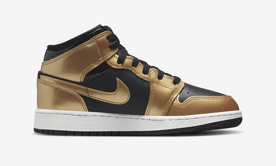 【国内 12/17 発売】ナイキ GS エア ジョーダン 1 ミッド SE “ブラック/メタリックゴールド” (NIKE GS AIR JORDAN 1 MID SE “Black/Metallic Gold”) [DR6967-071]