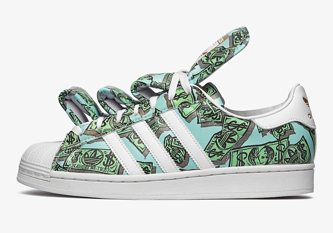 【国内 12/21 発売】アディダス オリジナルス バイ ジェレミー・スコット スーパースター “マネー/ダラー” (adidas Originals by JEREMY SCOTT SUPERSTAR “Money/Dollars”) [HP6596]