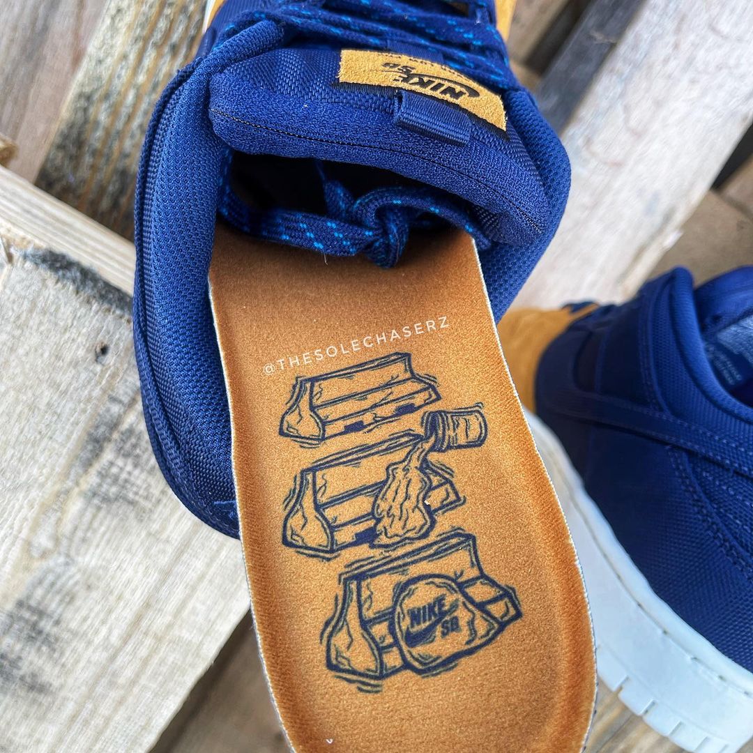 【国内 4/21 発売】ナイキ SB ダンク ロー プロ “ミッドナイトネイビー/デザートオークル” (NIKE SB DUNK LOW PRO “Midnight Navy/Desert Ochre”) [DX6775-400]