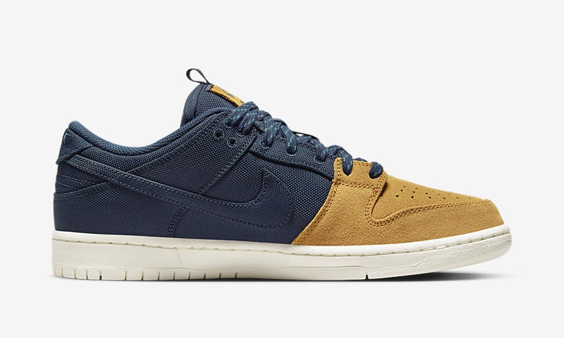 【国内 4/21 発売】ナイキ SB ダンク ロー プロ “ミッドナイトネイビー/デザートオークル” (NIKE SB DUNK LOW PRO “Midnight Navy/Desert Ochre”) [DX6775-400]