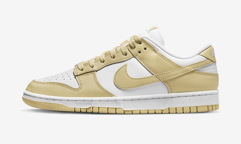 【国内 3/15 発売】ナイキ ダンク ロー “ホワイト/チームゴールド” (NIKE DUNK LOW “White/Team Gold”) [DV0833-100]