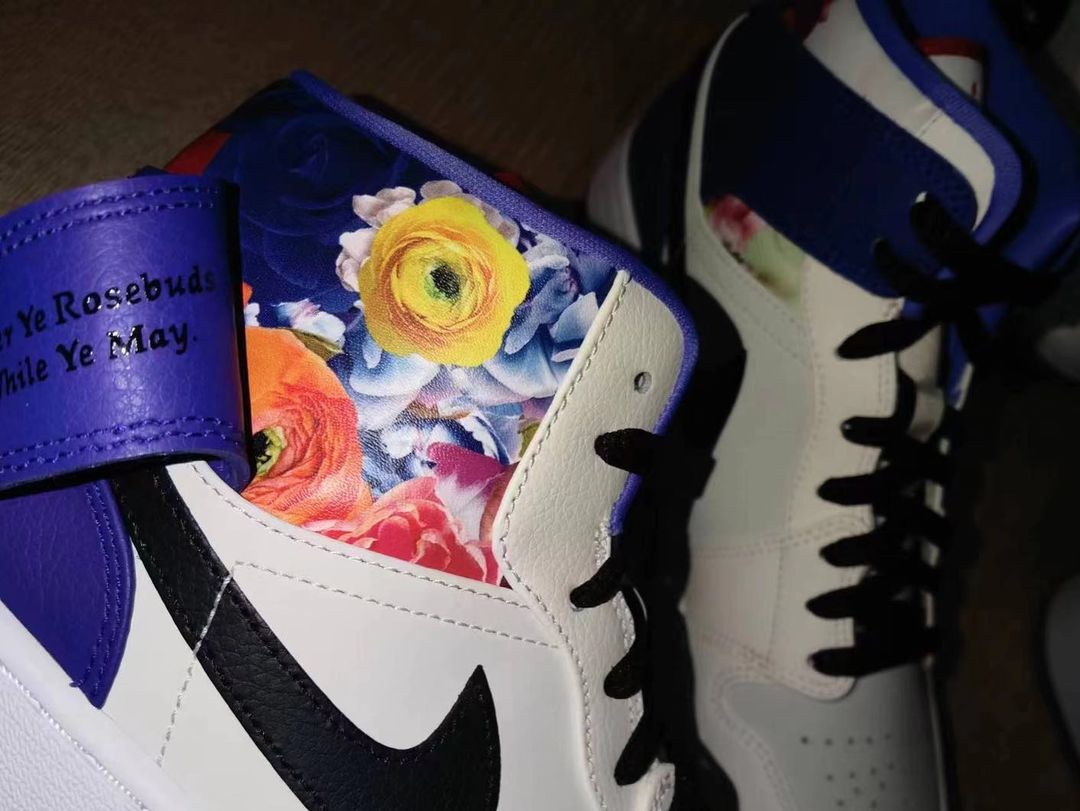 2023年 発売予定！ナイキ エア ジョーダン 1 ミッド “フラワーガーデン/ホワイト/ロイヤル” (NIKE AIR JORDAN 1 MID “Flower Garden/White/Royal”)