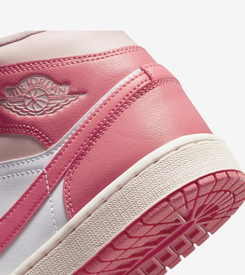 海外 4/3 発売予定！  ナイキ ウィメンズ エア ジョーダン 1 ミッド “ホワイト/ピンク” (NIKE WMNS AIR JORDAN 1 MID “White/Pink”) [BQ6472-186]