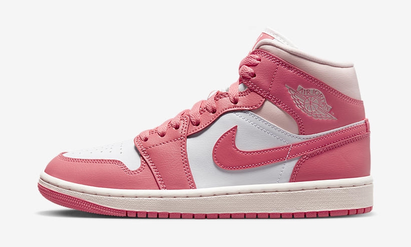 海外 4/3 発売予定！  ナイキ ウィメンズ エア ジョーダン 1 ミッド “ホワイト/ピンク” (NIKE WMNS AIR JORDAN 1 MID “White/Pink”) [BQ6472-186]