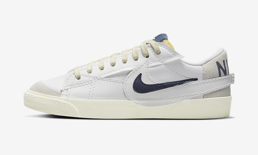 2023年 発売予定！ナイキ ブレーザー ロー ジャンボ “エクストラスウッシュ/ホワイト/ネイビー” (NIKE BLAZER LOW JUMBO “Extra Swoosh/White/Navy”) [FD0378-121]