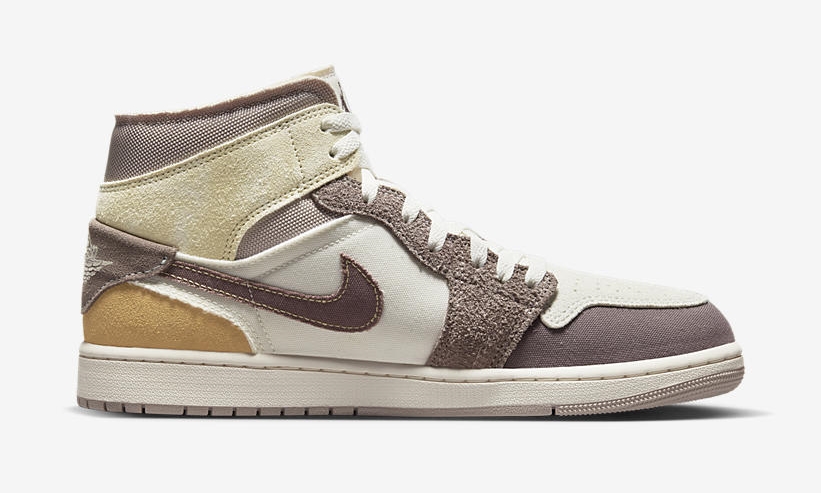 【国内 3/4 発売】NIKE AIR JORDAN 1 MID “Inside Out/Brown/Tan” (ナイキ エア ジョーダン 1 ミッド “インサイドアウト/ブラウン/タン”) [DM9652-102]