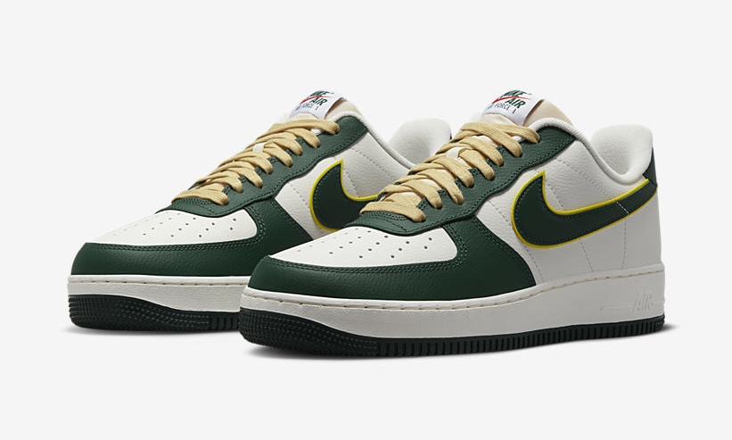 【国内 12/8 発売】ナイキ エア フォース 1 07 ロー “セイル/ノーブルグリーン” (NIKE AIR FORCE 1 07 LOW “Sail/Noble Green”) [FD0341-133]