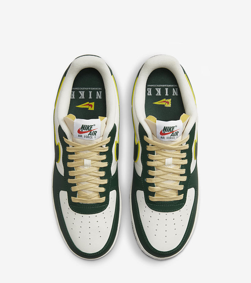 【国内 12/8 発売】ナイキ エア フォース 1 07 ロー “セイル/ノーブルグリーン” (NIKE AIR FORCE 1 07 LOW “Sail/Noble Green”) [FD0341-133]