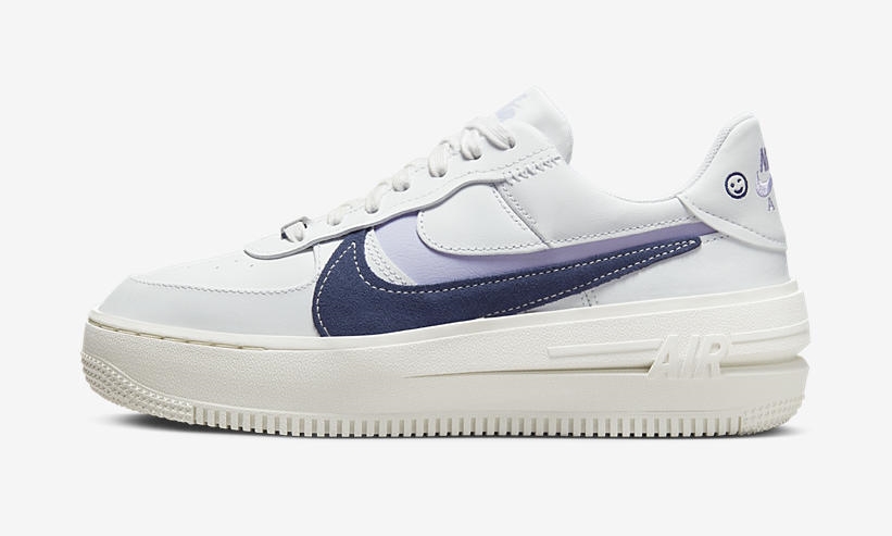 【国内 1/15 発売】ナイキ エア フォース 1 ロー プラットフォーム “スマイリー/ホワイト/ネイビー” (NIKE AIR FORCE 1 LOW PLTAFORM/PLT.AF.ORM “Smiley/White/Navy”) [FD0382-121]