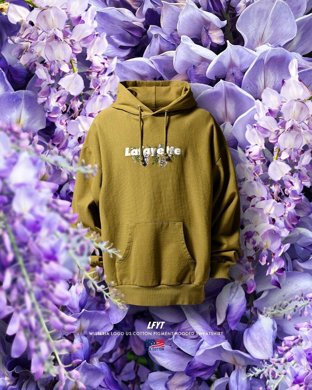 【1/1 発売】Lafayette 2023 “US COTTON PIGMENT DYED CREWNECK & HOODIE” (ラファイエット ローズボックスロゴ)