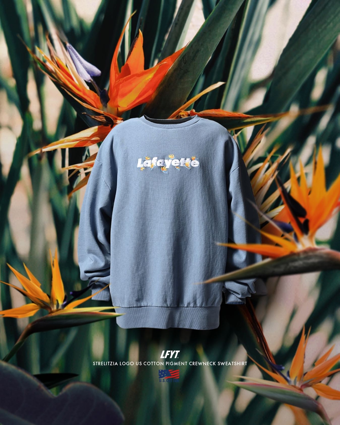 【1/1 発売】Lafayette 2023 “US COTTON PIGMENT DYED CREWNECK & HOODIE” (ラファイエット ローズボックスロゴ)