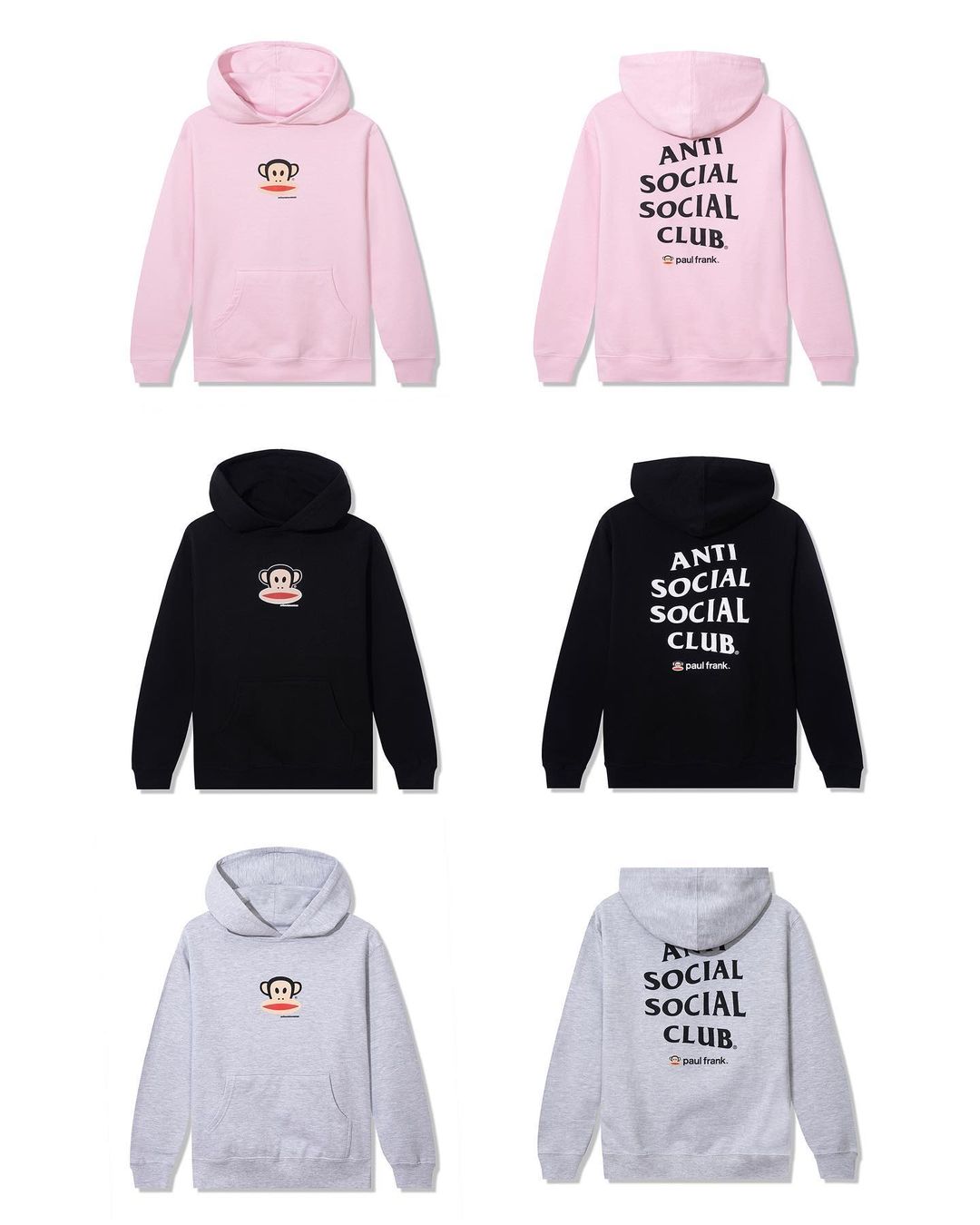 【海外 12/10 発売】Paul Frank × Anti Social Social Club (ポールフランク アンチ ソーシャル ソーシャル クラブ)