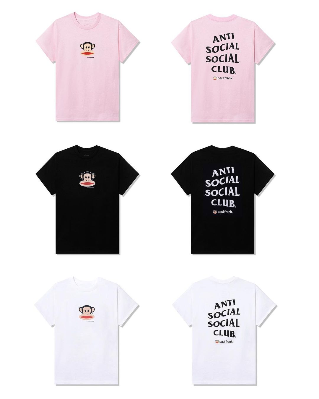 【海外 12/10 発売】Paul Frank × Anti Social Social Club (ポールフランク アンチ ソーシャル ソーシャル クラブ)