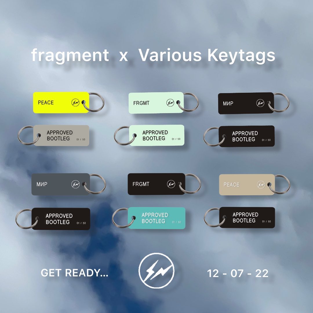 FRAGMENT x Various Keytags コラボ！グローインザダークを含む新色が