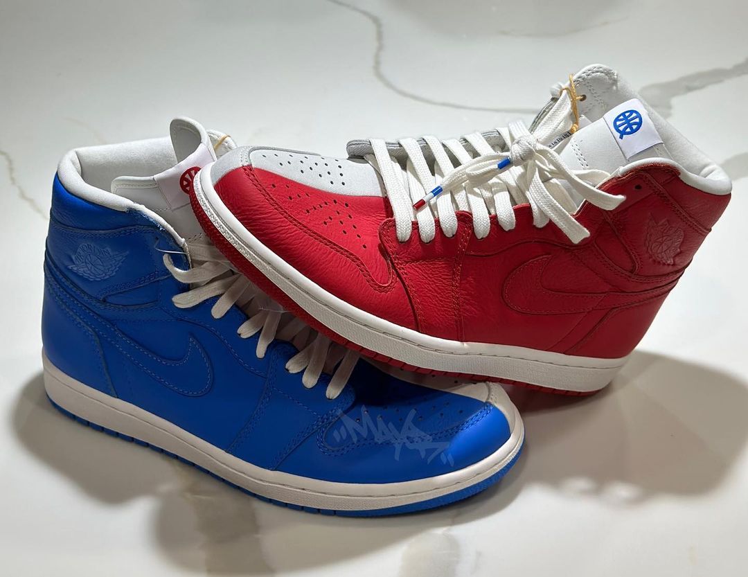 【サンプル】ナイキ エア ジョーダン 1 ハイ OG “クアイ 54” 2022 ホワイト/ブルー/レッド (NIKE AIR JORDAN 1 HIGH OG “Quai 54” White/Blue/Red)