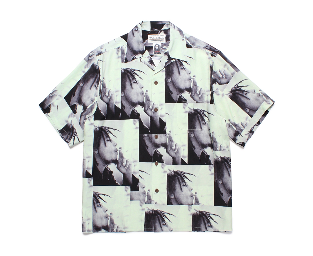 60センチ肩幅WACKO MARIA ワコマリア 19SS BOB MARLEY HAWAIIAN SHIRT ...