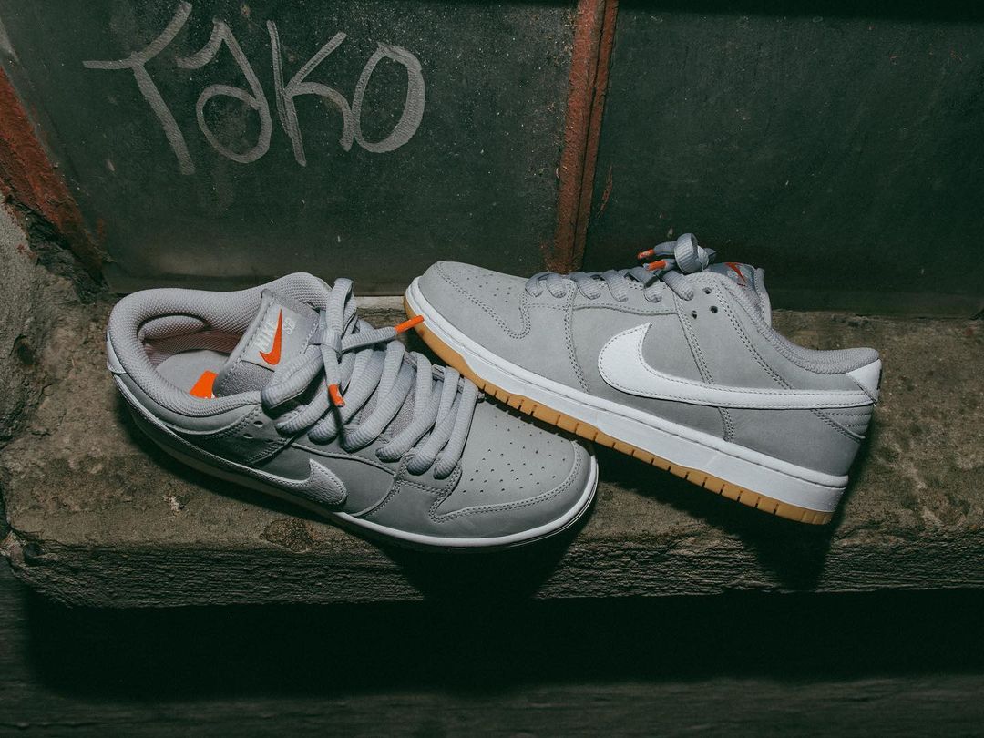 【国内 5/12 リストック】NIKE SB “Orange Label” DUNK LOW PRO ISO “Grey/Gum” (ナイキ エスビー “オレンジレーベル” ダンク ロー プロ “グレー/ガム”) [DV5464-001]