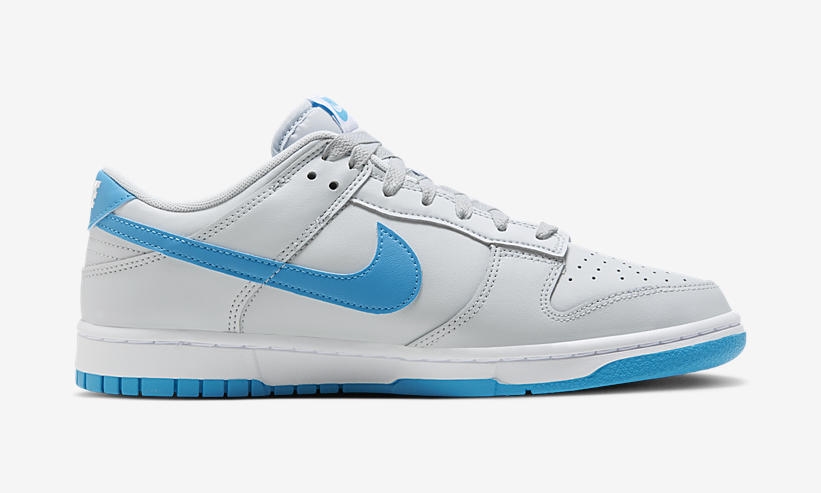 海外発売！ナイキ ダンク ロー レトロ “ピュアプラチナム/ブルーライトニング” (NIKE DUNK LOW RETRO “Pure Platinum/Blue Lightning”) [DV0831-001]