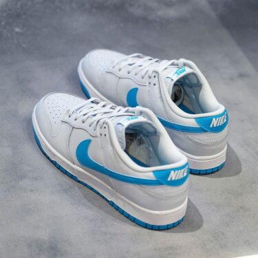 海外発売！ナイキ ダンク ロー レトロ “ピュアプラチナム/ブルーライトニング” (NIKE DUNK LOW RETRO “Pure Platinum/Blue Lightning”) [DV0831-001]