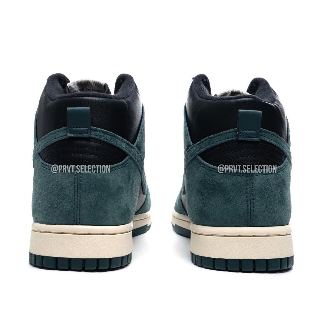 【国内 2/1 発売】ナイキ ダンク ハイ “ブラック/フェイデッドスプルース” (NIKE DUNK HIGH “Black/Faded Spruce”) [DQ7679-002]