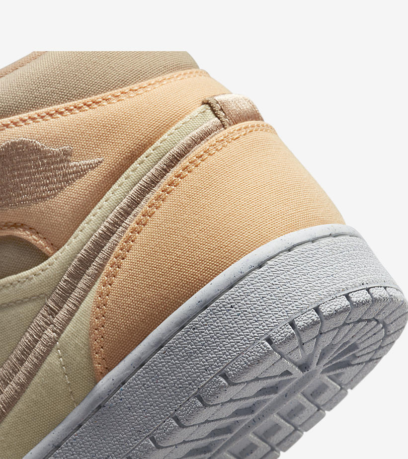 【国内 6/8 発売】ナイキ エア ジョーダン 1 ミッド ”キャンバス/カーキ” (NIKE AIR JORDAN 1 MID “Canvas/Khaki”) [DV0427-102]