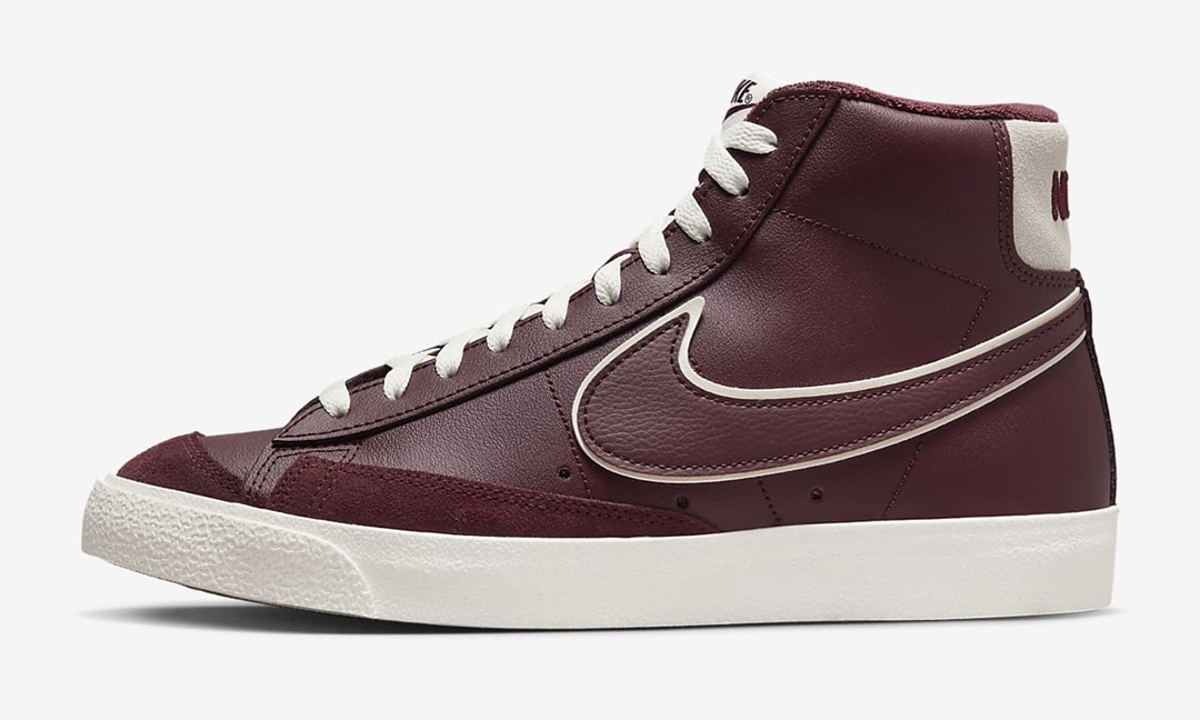 海外発売！ナイキ ブレーザー ミッド 77 プレミアム “ナイトマルーン” (NIKE BLAZER MID 77 PREMIUM “Night Maroon”) [DQ7672-600]