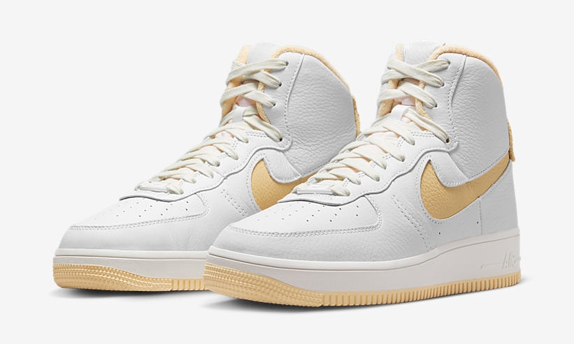 2023年 発売予定！ナイキ エア フォース 1 ハイ スカルプト “ホワイト/チームゴールド” (NIKE AIR FORCE 1 HIGH SCULPT “White/Team Gold”) [DV7454-100]