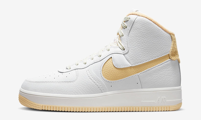 2023年 発売予定！ナイキ エア フォース 1 ハイ スカルプト “ホワイト/チームゴールド” (NIKE AIR FORCE 1 HIGH SCULPT “White/Team Gold”) [DV7454-100]