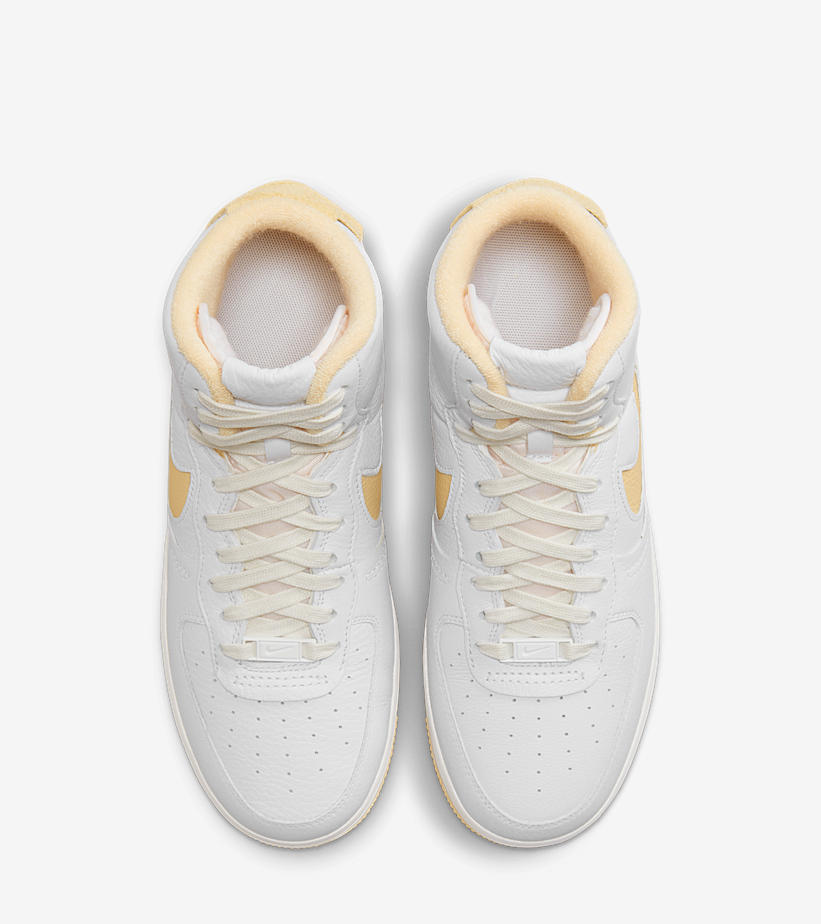 2023年 発売予定！ナイキ エア フォース 1 ハイ スカルプト “ホワイト/チームゴールド” (NIKE AIR FORCE 1 HIGH SCULPT “White/Team Gold”) [DV7454-100]