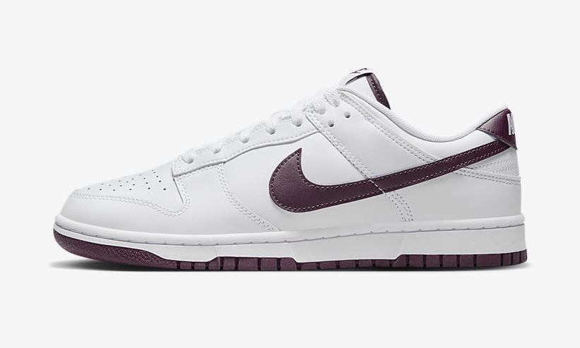 【国内 3/9 発売】ナイキ ダンク ロー “ホワイト/ナイトマルーン” (NIKE DUNK LOW “White/Night Maroon”) [DV0831-102]