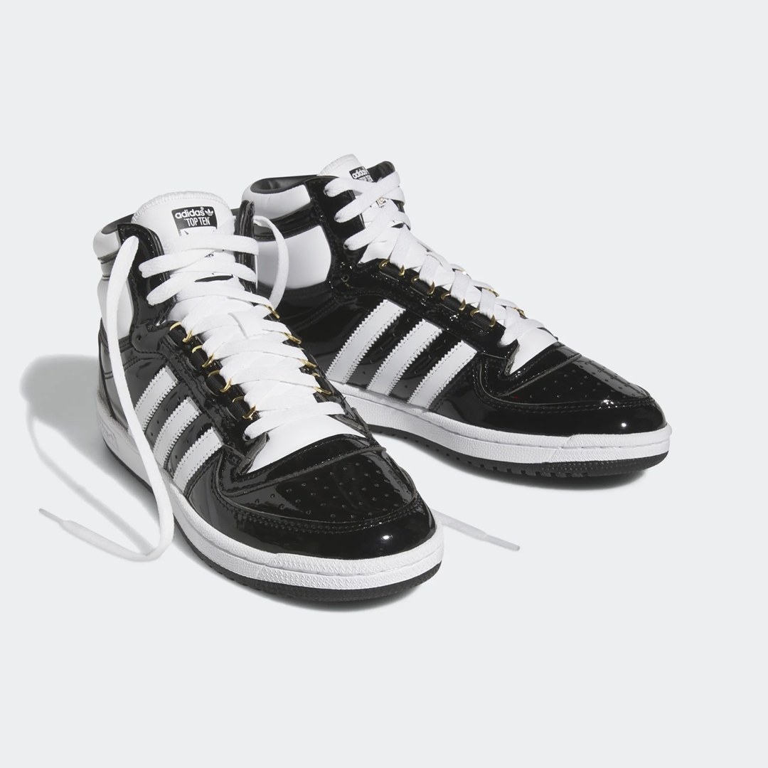 海外 1/15 発売！adidas Originals TOP TEN RB “Patent Black/Patent Scarlet” (アディダス オリジナルス トップテン RB “パテントブラック/パテントスカーレット”) [FZ6191/FZ6193]