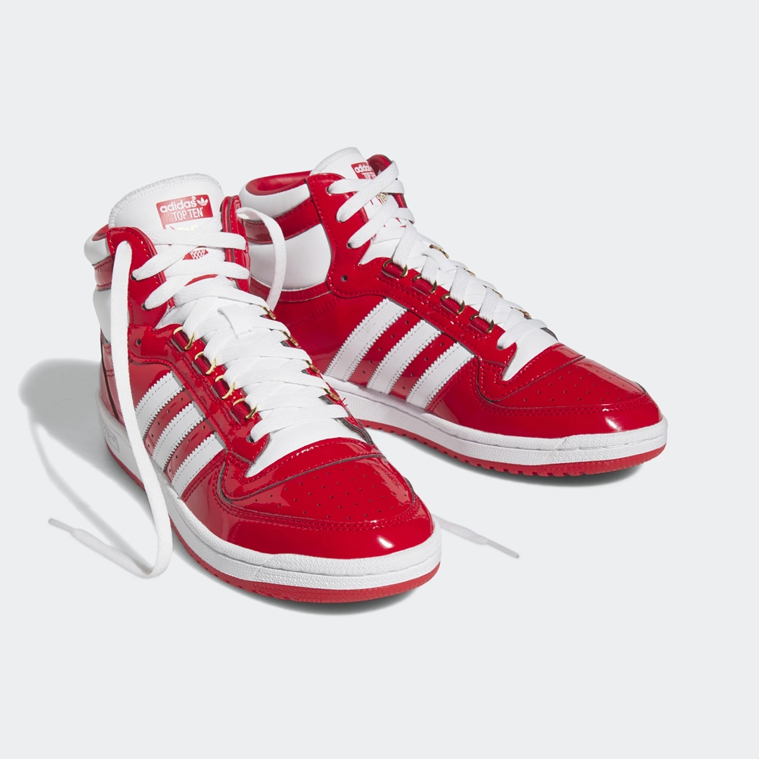 海外 1/15 発売！adidas Originals TOP TEN RB “Patent Black/Patent Scarlet” (アディダス オリジナルス トップテン RB “パテントブラック/パテントスカーレット”) [FZ6191/FZ6193]