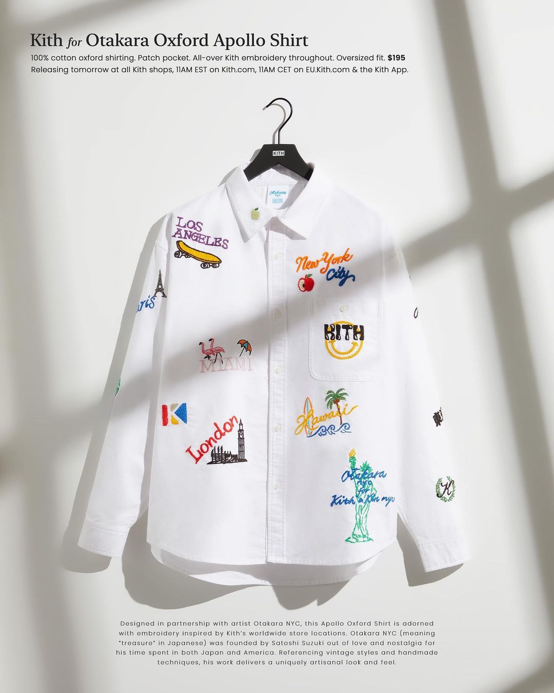 Kith for Otakara Apollo Oxford Shirts】KITH MONDAY PROGRAM 2023年 