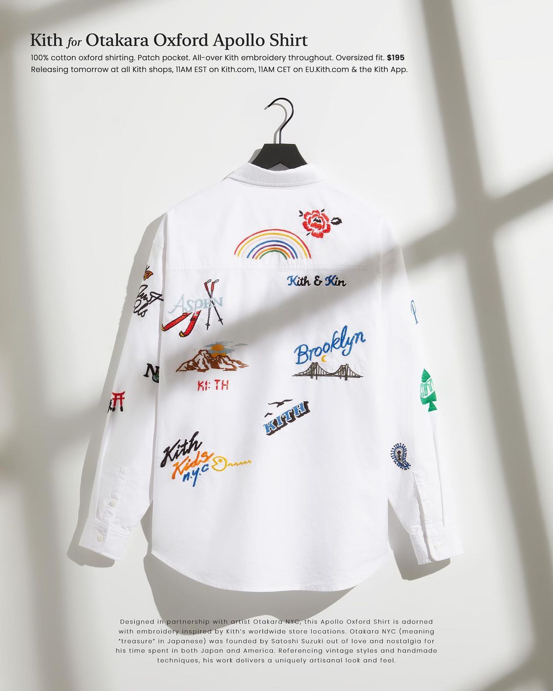 【Kith for Otakara Apollo Oxford Shirts】KITH MONDAY PROGRAM 2023年 1/9 発売 (キス)