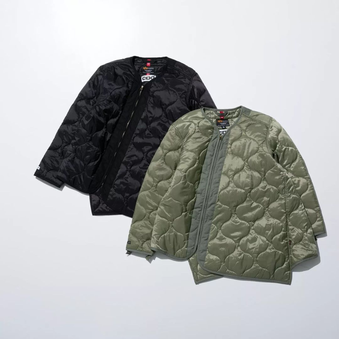 【店頭販売中/オンライン 2/3 発売】CDG × ALPHA INDUSTRIES “A-line Fishtail Parka/A-line Liner Jacket” (シーディージー COMME des GARCONS コム デ ギャルソン アルファ インダストリーズ)