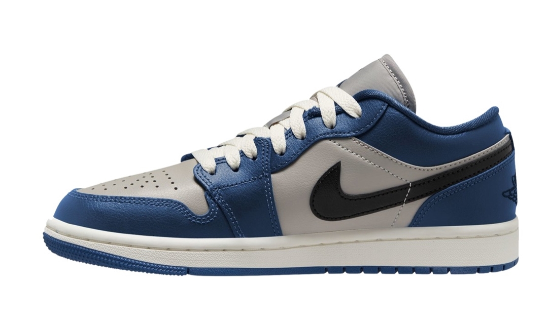 2023年 発売予定！ナイキ ウィメンズ エア ジョーダン 1 ロー “グレー/ネイビー/ホワイト” (NIKE WMNS AIR JORDAN 1 LOW “Grey/Navy/White”) [DC0774-402]