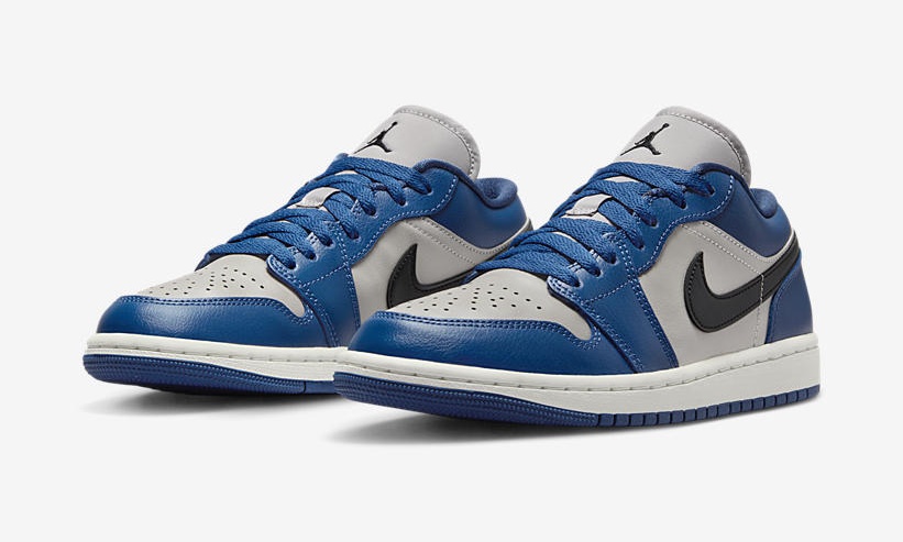 2023年 発売予定！ナイキ ウィメンズ エア ジョーダン 1 ロー “グレー/ネイビー/ホワイト” (NIKE WMNS AIR JORDAN 1 LOW “Grey/Navy/White”) [DC0774-402]