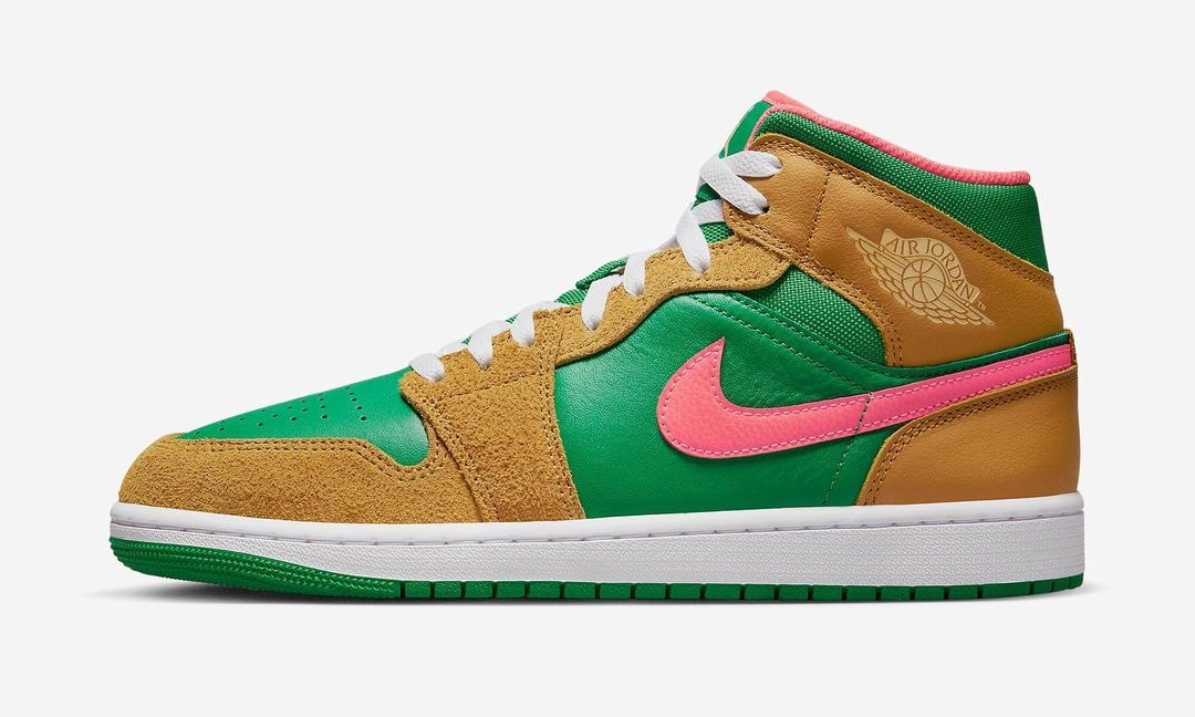 【国内 5/22 発売予定】ナイキ エア ジョーダン ミッド SE “チャツネ/ラッキーグリーン” (NIKE AIR JORDAN 1 MID SE “Chutney/Lucky Green”) [DX4332-700]