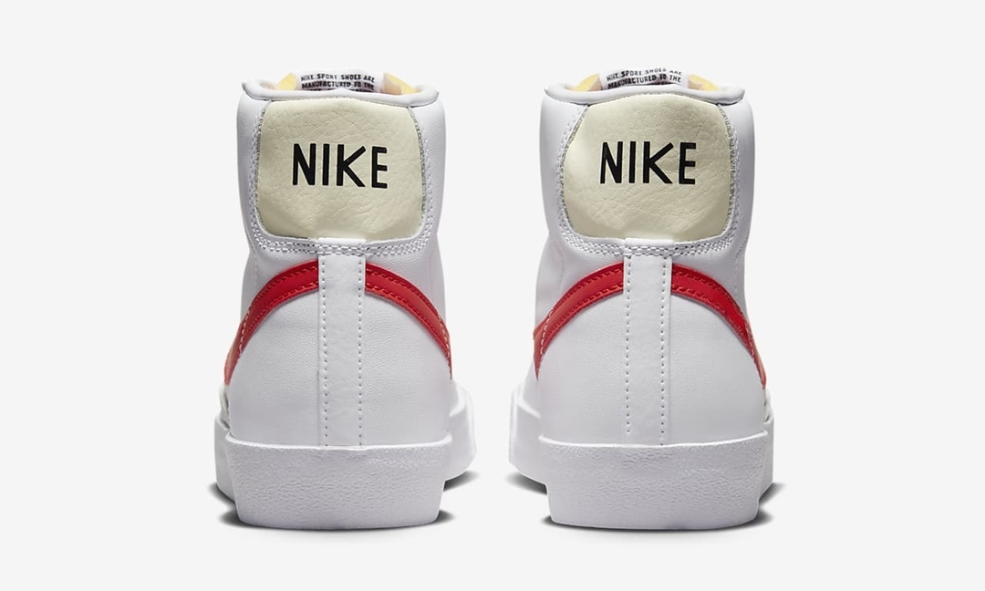 海外発売！ナイキ ブレーザー ミッド 77 ビンテージ “ホワイト/ピカンテレッド” (NIKE BLAZER MID 77 VINTAGE “White/Picante Red”) [BQ6806-122]