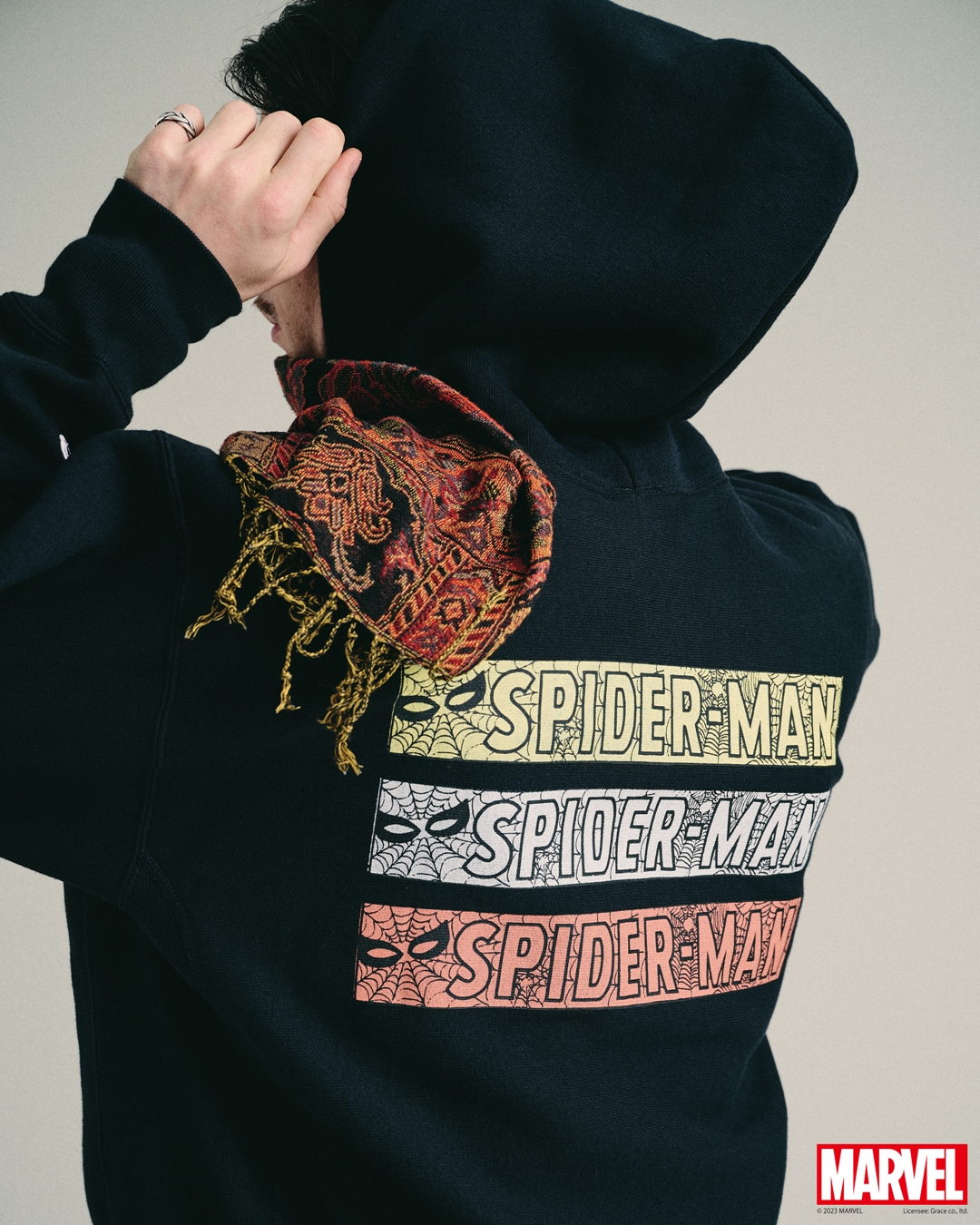 CHAMPION × JOURNAL STANDARD relume【SPIDER-MAN】別注リバースウィーブ スウェットパーカー/クルーネックが2月中旬発売 (チャンピオン ジャーナルスタンダード スパイダーマン)