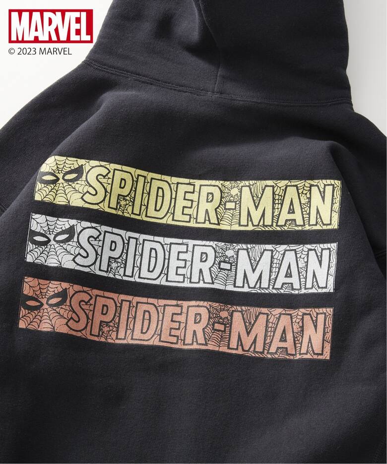 CHAMPION × JOURNAL STANDARD relume【SPIDER-MAN】別注リバースウィーブ スウェットパーカー/クルーネックが2月中旬発売 (チャンピオン ジャーナルスタンダード スパイダーマン)