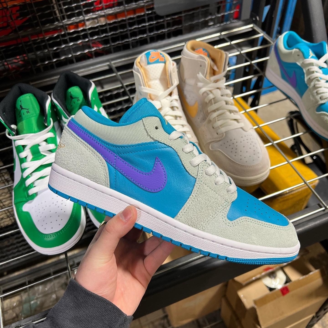 【国内 5/22 発売】ナイキ エア ジョーダン 1 ロー SE “ピスタチオフロスト/アクアトーン” (NIKE AIR JORDAN 1 LOW SE “Pistachio Frost/Aquatone”) [DX4334-300]