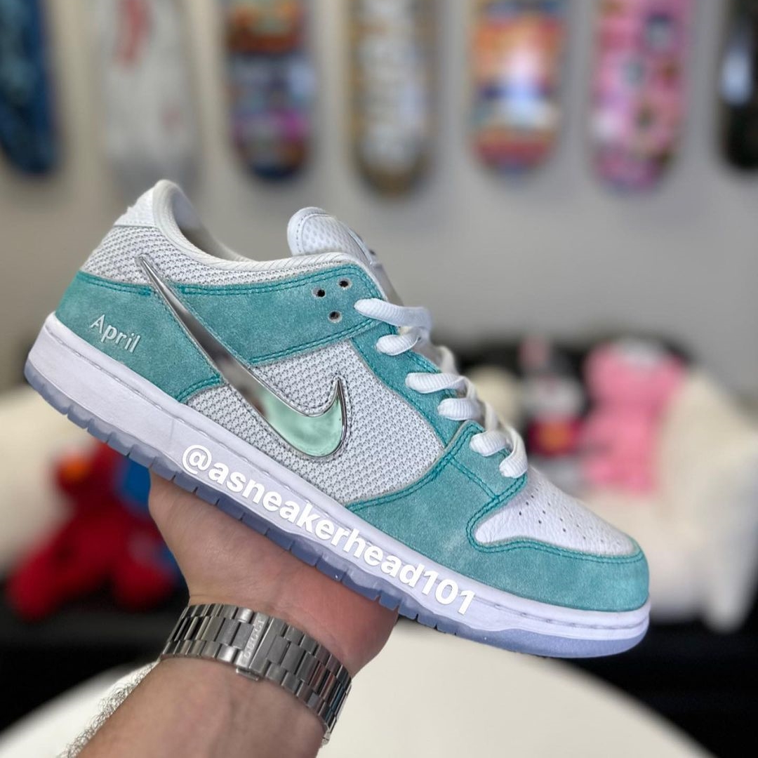 【国内 11/25、11/27 発売】April Skateboards x NIKE SB DUNK LOW “Turbo Green/Metallic Silver” (エイプリル スケートボード ナイキ SB ダンク ロー “ターボグリーン/メタリックシルバー”) [FQ8202-300/FQ8203-300/FD2562-400]