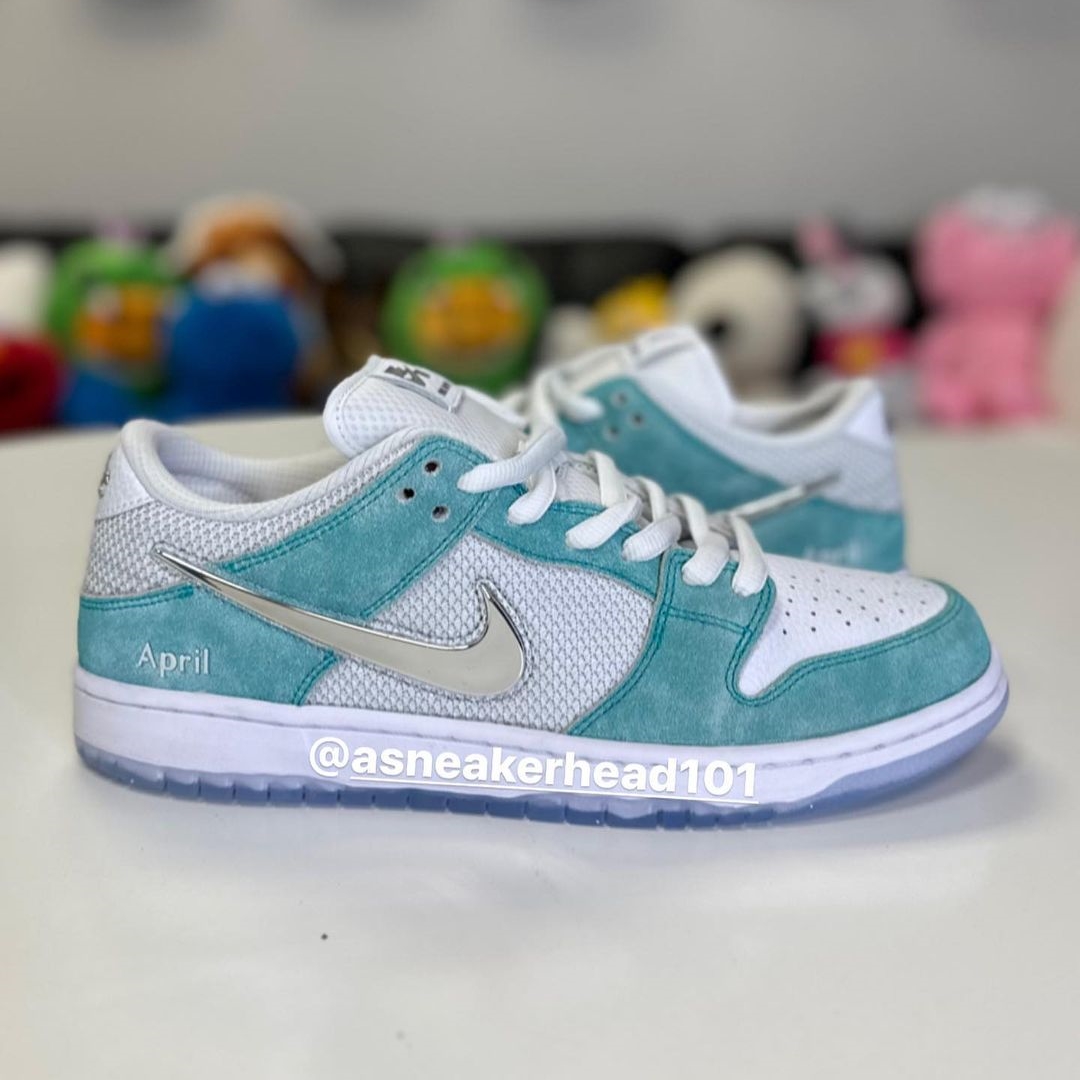 【国内 11/25、11/27 発売】April Skateboards x NIKE SB DUNK LOW “Turbo Green/Metallic Silver” (エイプリル スケートボード ナイキ SB ダンク ロー “ターボグリーン/メタリックシルバー”) [FQ8202-300/FQ8203-300/FD2562-400]