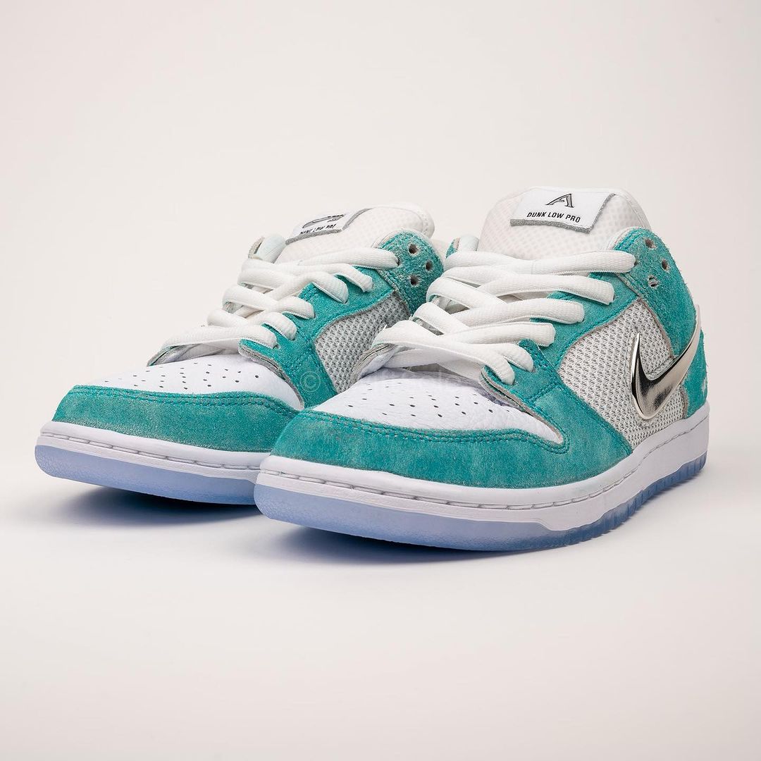 【国内 11/25、11/27 発売】April Skateboards x NIKE SB DUNK LOW “Turbo Green/Metallic Silver” (エイプリル スケートボード ナイキ SB ダンク ロー “ターボグリーン/メタリックシルバー”) [FQ8202-300/FQ8203-300/FD2562-400]