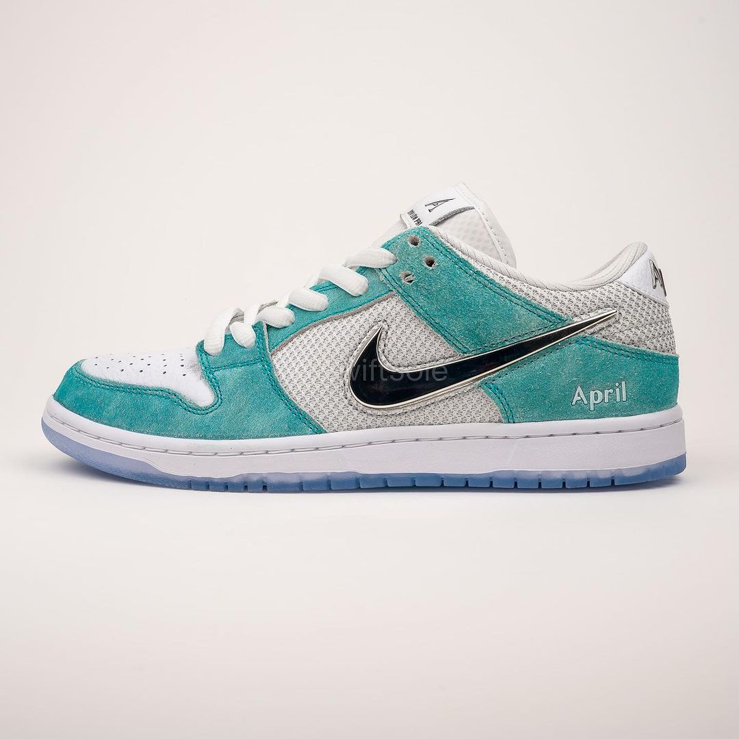 【国内 11/25、11/27 発売】April Skateboards x NIKE SB DUNK LOW “Turbo Green/Metallic Silver” (エイプリル スケートボード ナイキ SB ダンク ロー “ターボグリーン/メタリックシルバー”) [FQ8202-300/FQ8203-300/FD2562-400]