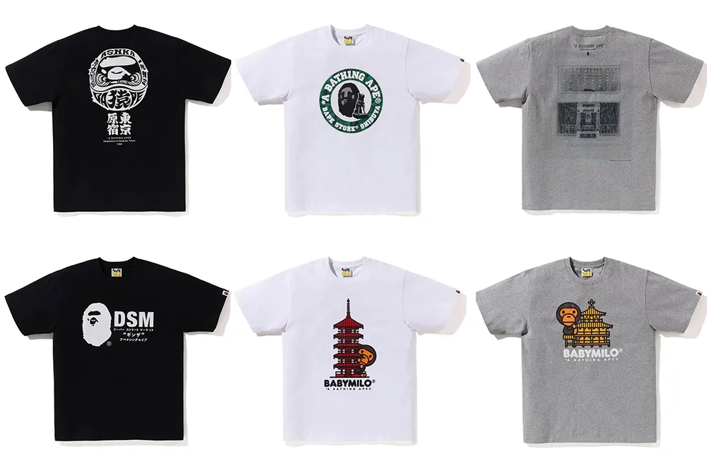 それぞれの地域のランドマークやカルチャーを落とし込んだスペシャルな A BATHING APE STORE JAPAN EXCLUSIVEが1/1 発売 (ア ベイシング エイプ)