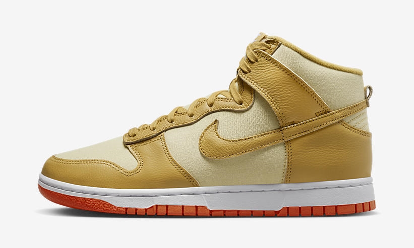 海外 4/4 発売予定！ナイキ ダンク ハイ “ゴールドキャンバス” (NIKE DUNK HIGH “Gold Canvas”) [DV7215-700]