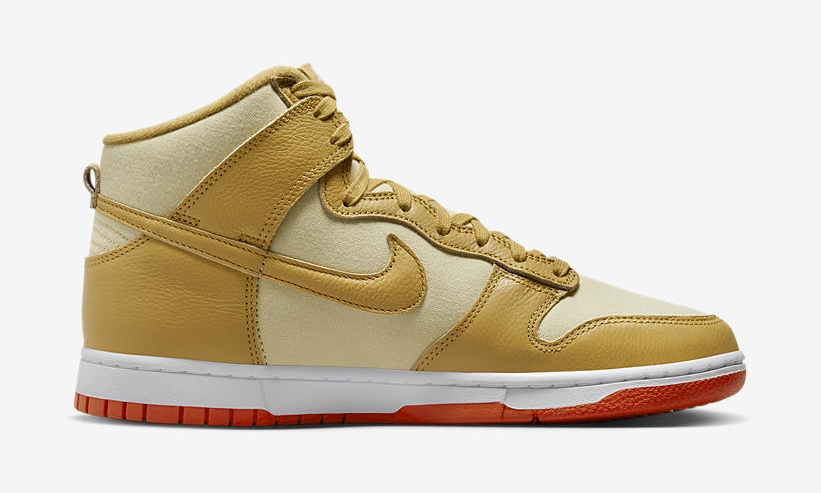 海外 4/4 発売予定！ナイキ ダンク ハイ “ゴールドキャンバス” (NIKE DUNK HIGH “Gold Canvas”) [DV7215-700]