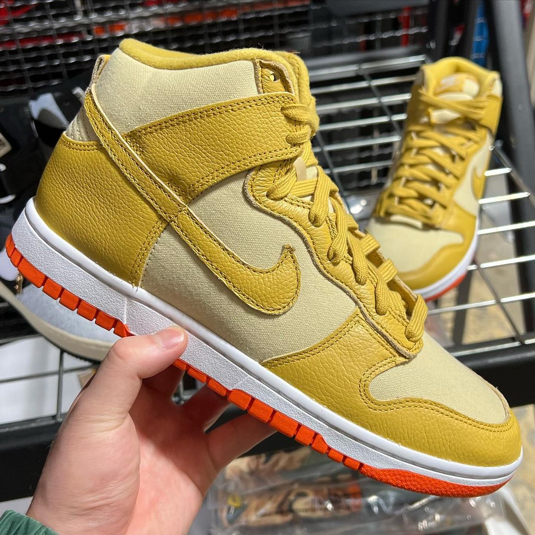 海外 4/4 発売予定！ナイキ ダンク ハイ “ゴールドキャンバス” (NIKE DUNK HIGH “Gold Canvas”) [DV7215-700]